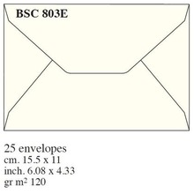 Box 25 kopert 15,5x11cm kremowe BSC 803E