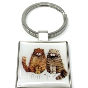 Brelok do kluczy K27 Puszyste koty