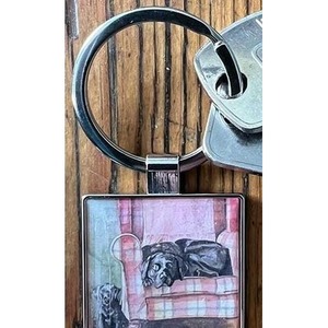 Brelok do kluczy K37 Psy Sophie&Scarlett