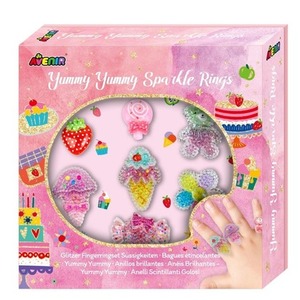 Błyszczące pierścionki Smakołyki 7szt