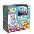 Carotina Baby - Puzzle słoń i samochodzik