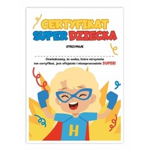 Certyfikat A4 Super Dziecka - Dziewycznka 10szt
