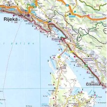 Chorwacja cz północna istria mapa 1:200 000
