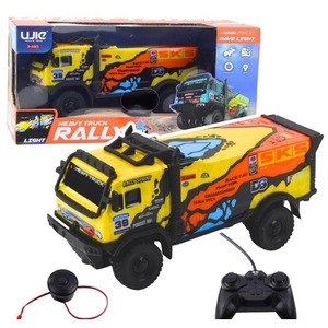 Ciężarówka R/C dźwięk źółto-pomarańczowa