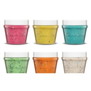 Ciastolina naturalna w słoiczkach brokat 6 kolorów