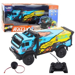 Cieżarówka R/C z dźwiękiem niebiesko-żółta