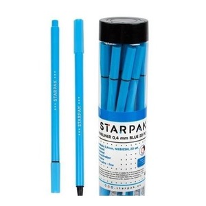 Cienkopis okrągły 0.4 niebieski tuba (20szt)