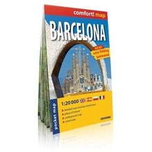 Comfort! map Barcelona midi 1:20 000 plan miasta