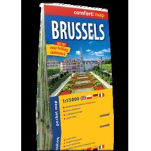 Comfort! map Bruksela 1:13 000 midi plan miasta