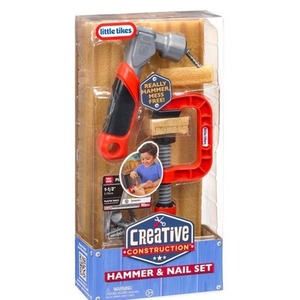 Creative Construction Hammer and Nail Set