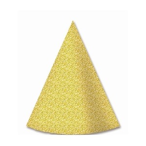 Czapeczki papierowe złote 4szt
