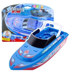Łódź patrolowa na baterie niebieska