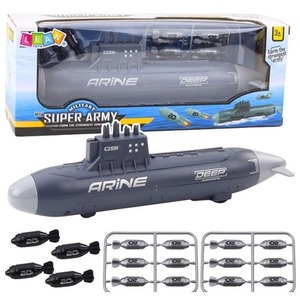 Łódź podwodna strzelająca ciemnoszara 28cm