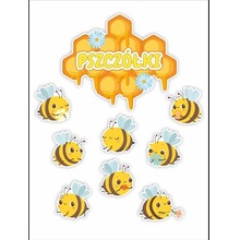 Dekoracja - Grupa pszczółki 9el