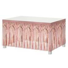 Dekoracja na brzeg stołu różowo-złota 80x300cm