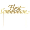 Dekoracja papierowa na tort First Communion 20x14
