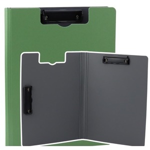 Deska z okładką A4 dwa klipy plastikowa zielona