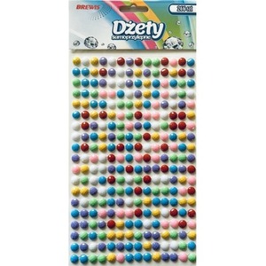 Dżety samoprzylepne pastelowe 6mm 266szt