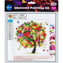 Diamentowa mozaika 5D - Autumn tree 20x20 80860