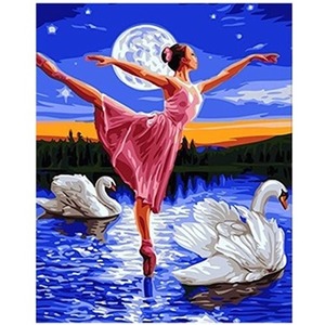 Diamentowa Mozaika Baletnica i łabędzie NO-1007763