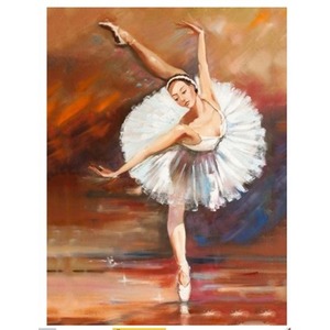 Diamentowa Mozaika Baletnica z uniesiona nogą NO-1007287