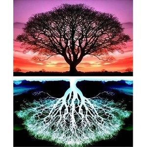 Diamentowa Mozaika Drzewo i odbicie NO-2001537