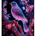 Diamentowa Mozaika Ptak magiczny nocą NO-1009210