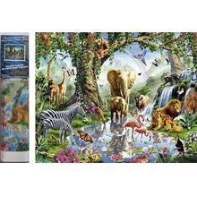 Diamentowa mozaika zwierzęta dzikie w raju NO-1007435