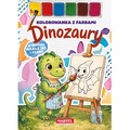 Dinozaury. Kolorowanka z farbami
