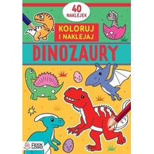 Dinozaury. Koloruję i naklejam