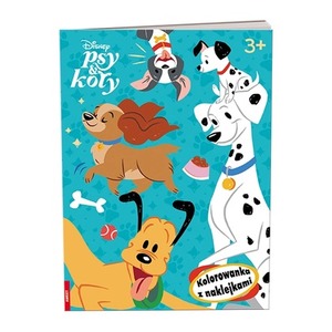 Disney Psy & Koty Kolorowanka z naklejkami NA-9148