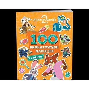 Disney Zwierzogród 2 100 brokatowych naklejek NB-9110