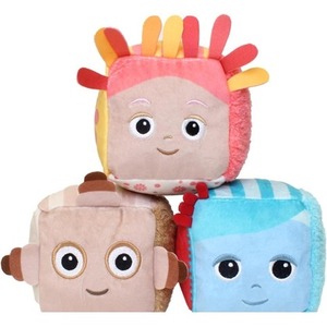 Dobranocny Ogród pluszowe kostki sensoryczne 3szt