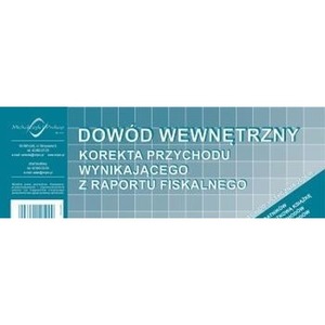 Dowód wewnętrzny Korekta przychodu... V-75