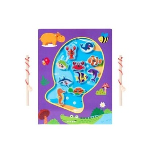 Drewniana gra łowienie rybek na magnes