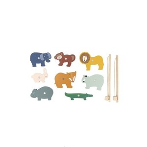 Drewniana gra w wędkowanie zwierzątka