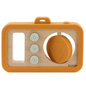 Drewniany silikonowy aparat dla niemowląt