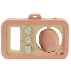 Drewniany silikonowy aparat dla niemowląt