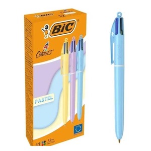 Długopis 4 Colours Pastel (12szt) BIC