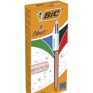 Długopis 4 Colours Rose Gold mix (12szt) BIC