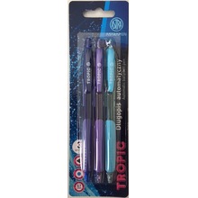 Długopis automatyczny Tropic Pen Astra 0.7 mm blister 3 sztuki