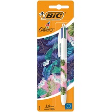 Długopis BIC 4 Colours Message Botanical AST blister 1 szt. mix
