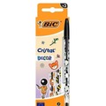 Długopis Cristal Kawaii 1mm czarny 3szt BIC