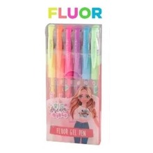 Długopis żelowy fluo 6 kolorów