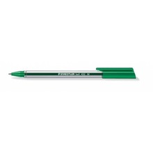 Długopis jednorazowy trójkątny 432 M zielony Staedtler paczka 10 szt.