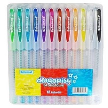 Długopisy brakatowe 12 kolorów