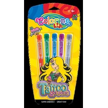 Długopisy Colorino Kids gel tattoo 5 kolorów