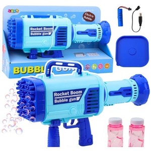 Duży pistolet na bańki mydlane elektryczny nieb