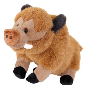 Dzik pluszowy brązowy 25cm