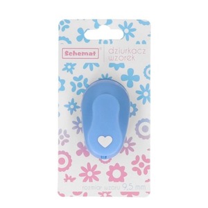 Dziurkacz ozdobny 9,5mm serce MIX